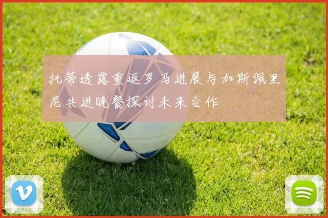 托蒂透露重返罗马进展与加斯佩里尼共进晚餐探讨未来合作
